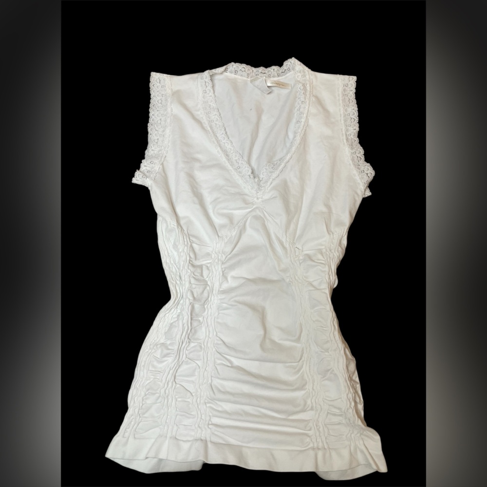 Y2k VINTAGE By Together White Lace Trim Chemise